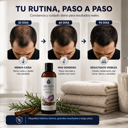 Excalvo Shampoo Clínico para el Crecimiento del Cabello