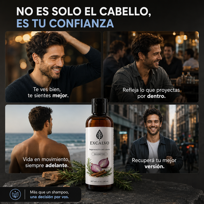 Excalvo Shampoo Clínico para el Crecimiento del Cabello