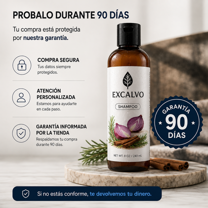 Excalvo Shampoo Clínico para el Crecimiento del Cabello